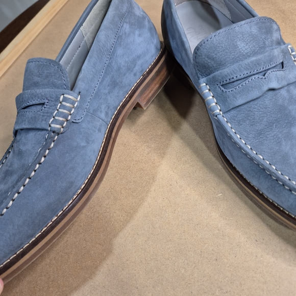 Sperry Sky Blue Suede Slip-Ons 2709/380 - Picture 13 of 13